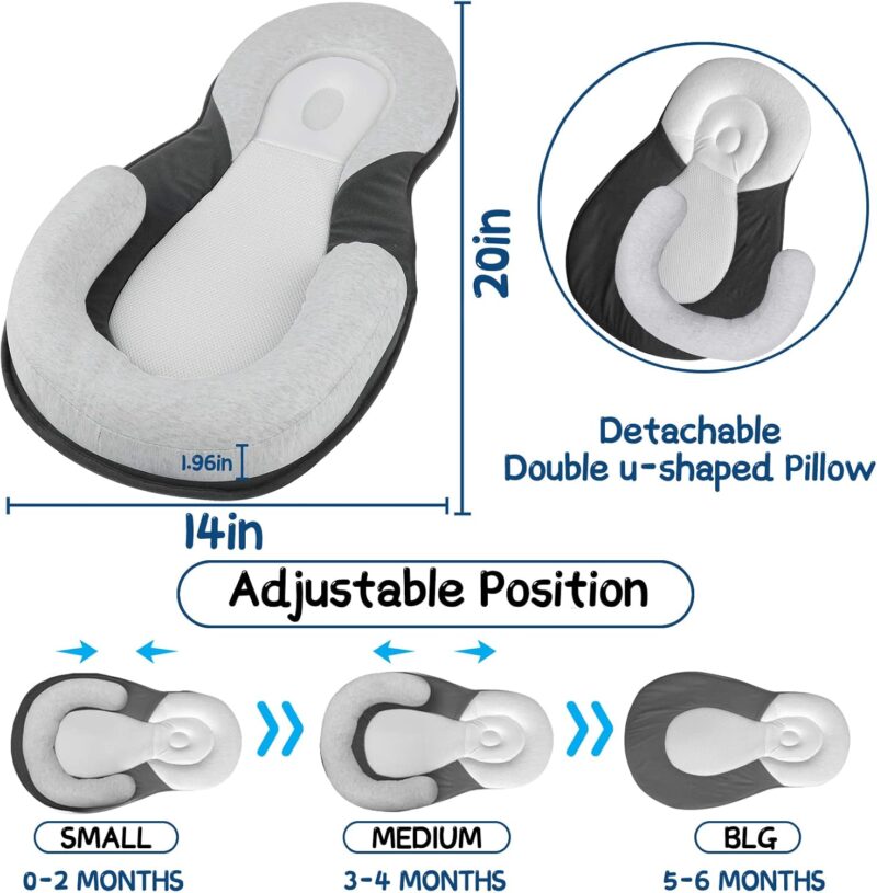 Side Sleep Baby Pillow - Overflow-Proof - Image 6