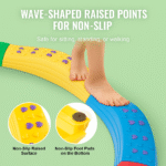 SucceBuy Montessori Toddler Balance Beam & Stepping Stones Set, Wooden Sensory & Motor Skills Toy for Kids 2–6, Non-Slip, Indoor/Outdoor Use - Image 5