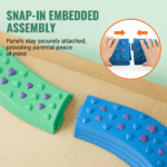 SucceBuy Montessori Toddler Balance Beam & Stepping Stones Set, Wooden Sensory & Motor Skills Toy for Kids 2–6, Non-Slip, Indoor/Outdoor Use - Image 3