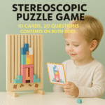 Wooden Stacking Puzzle Game for Kids & Adults – Montessori STEM Educational Toy for Family Fun & Learning - Image 2