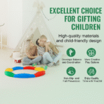 SucceBuy Montessori Toddler Balance Beam & Stepping Stones Set, Wooden Sensory & Motor Skills Toy for Kids 2–6, Non-Slip, Indoor/Outdoor Use - Image 7